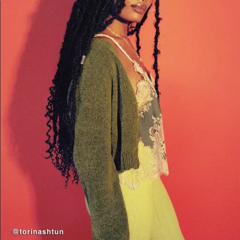 urban outfitters chenille green sweater - Picture 6 of 6